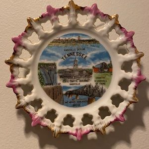 Vintage Tennessee Decorative State Plate with Landmarks